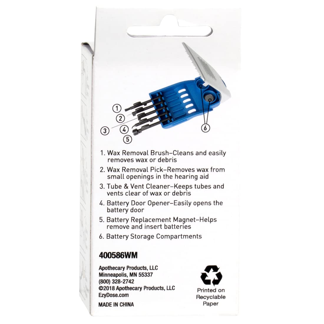Health Enterprises Audio Kit Hearing Aid Cleaner