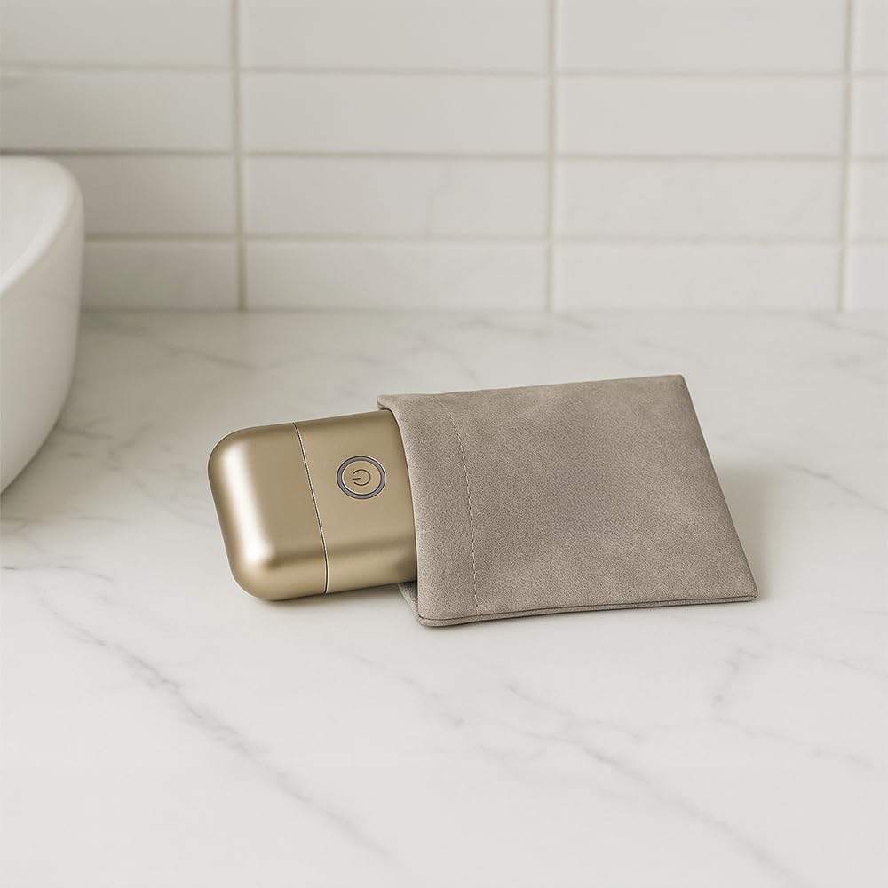 OSOJI - Afeitadora Eléctrica Recargable Modelo Shaver 1, Hasta 60 Minutos de Uso, Afeitado Apurado, Suave y Sin Irritación (Dorado)