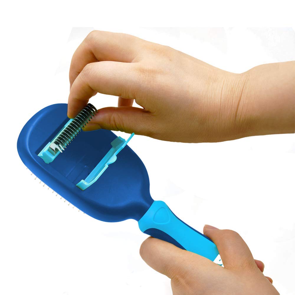 Fancy Pets Cepillo Multifuncional 5 en 1 para Perro Color Azul