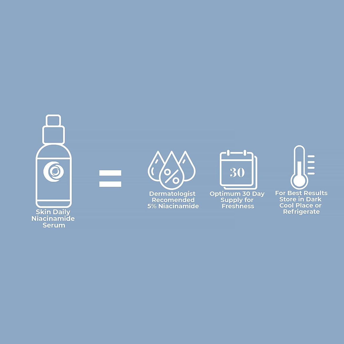Skin Daily Skincare Solutions Niacinamide Vitamin B3 Cream Serum for Face 5%- 1 Oz - Visibly Beautify Pores and Wrinkles and Other Signs of Aging - Superior Moisturizing Skin Brightening Facial Serum - Your Friends Will Notice (1o