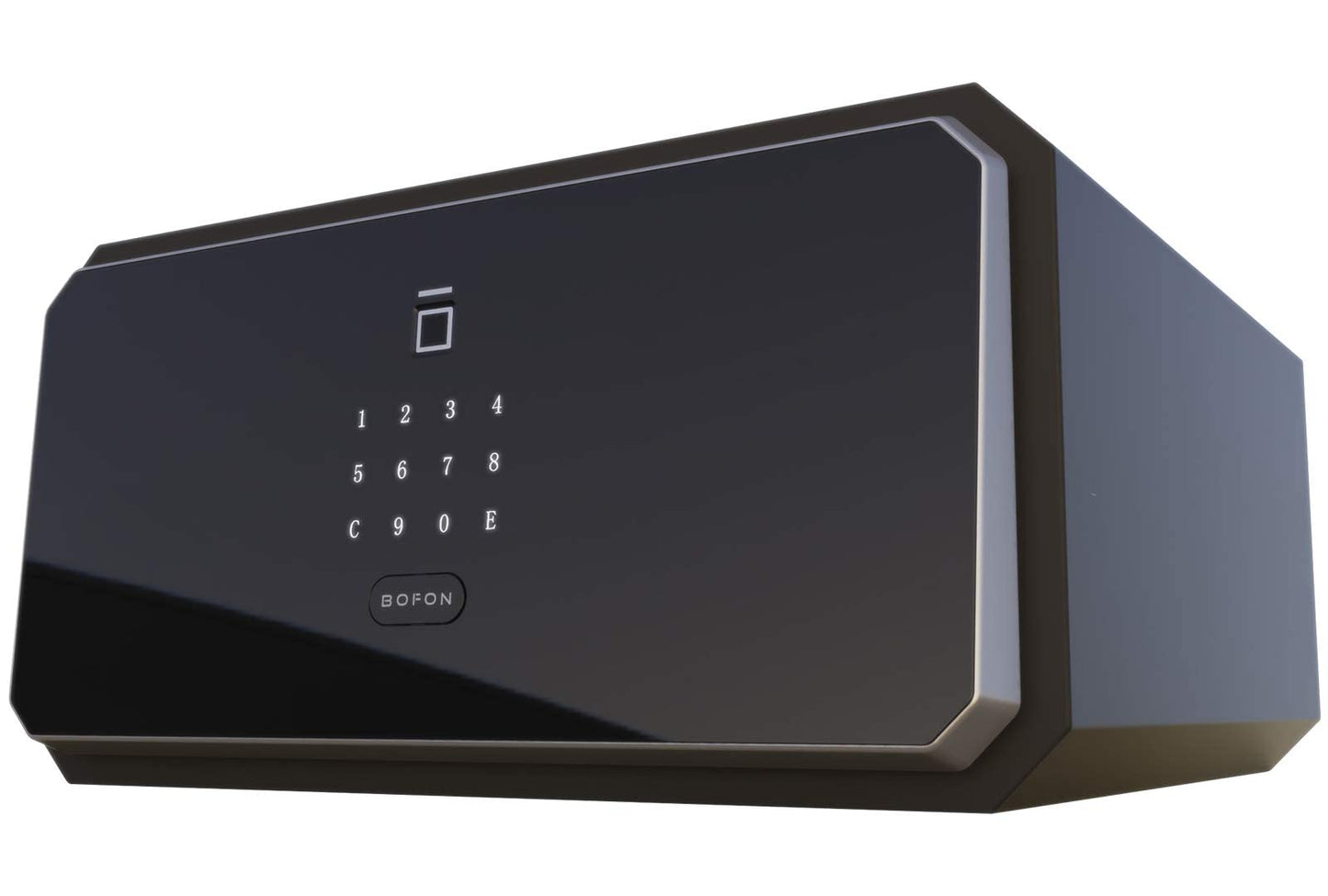 BOFON W-Series Caja de seguridad con llave, caja fuerte, contraseña de huellas dactilares cúbicas de 1.45, cajas de seguridad para el hogar
