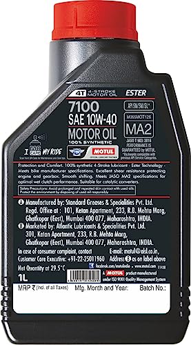 Aceite Sintético Motul Moto 10W40 4 Tiempos 1LT