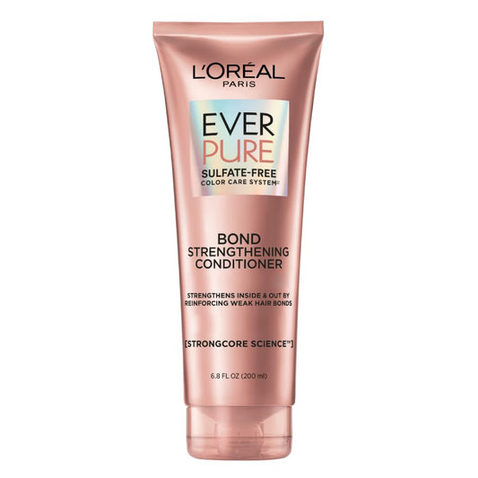 L’Oréal Paris Acondicionador con tecnología Bonding Ever Pure Bond Fortalece tu pelo por dentro y por fuera para todo tipo de pelo teñido Sin Sulfatos, 200ml