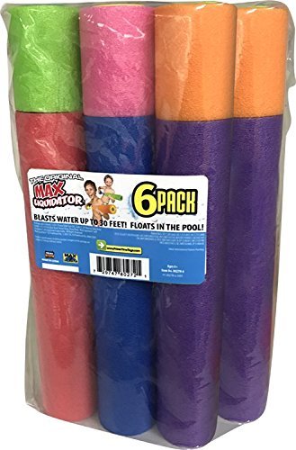 Set de Lanzadores de Agua Max Liquidator, Multicolor, Paquete de 6