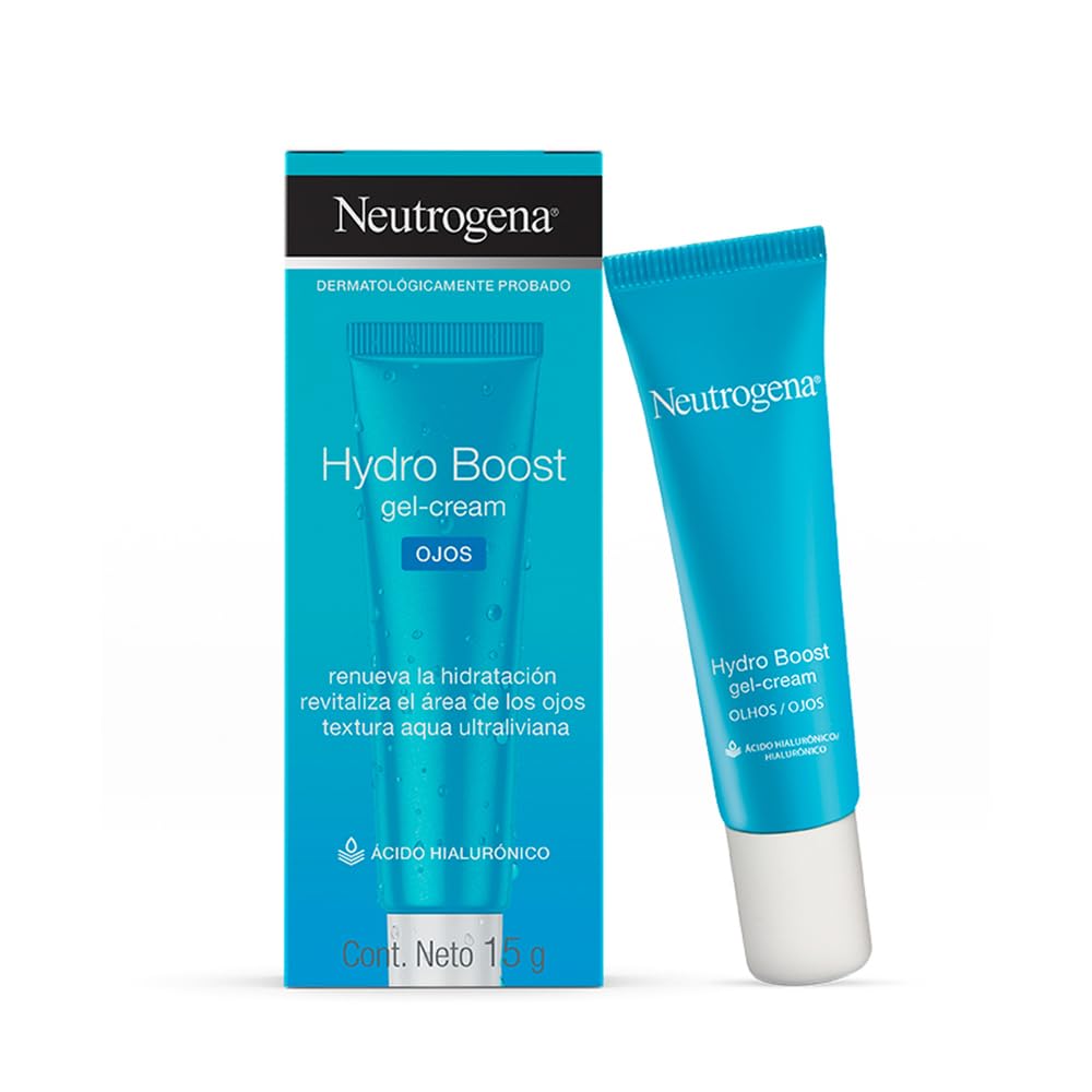 Gel Crema Facial Neutrogena Bright Boost Neoglucosamina 50g + Gel Hidratante para Ojos Hydro Boost 15 g