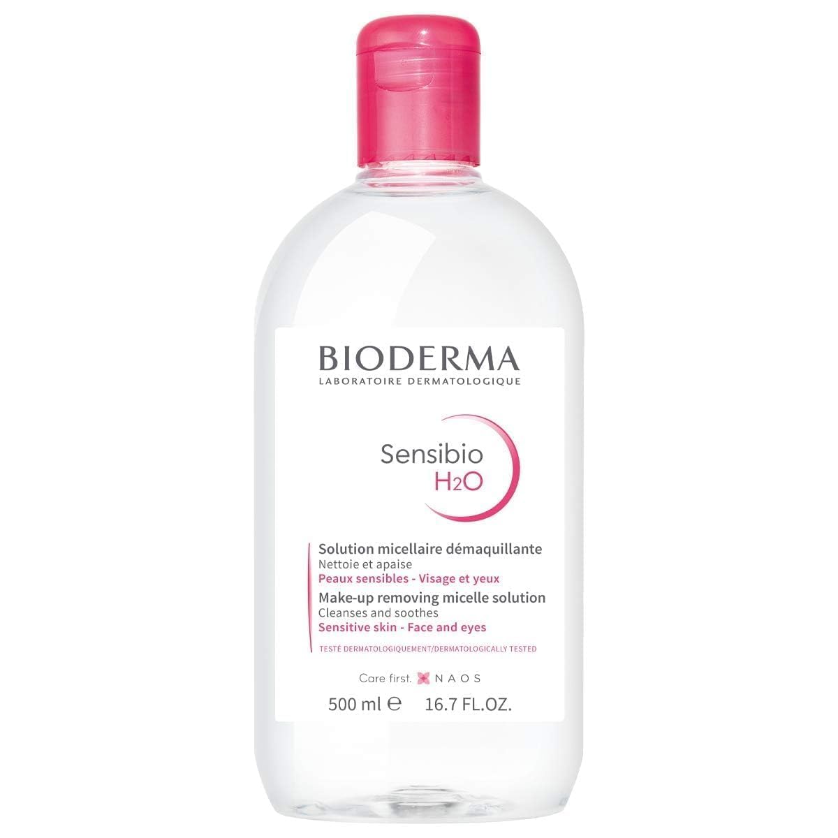 Bioderma Crealine H2O Solution Makeup Remover Micellaire Demaquillante, 16.9 Oz