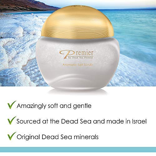 Exfoliante Corporal Premier Dead Sea con Tapa Dorada y Sales Minerales de Aromaterapia