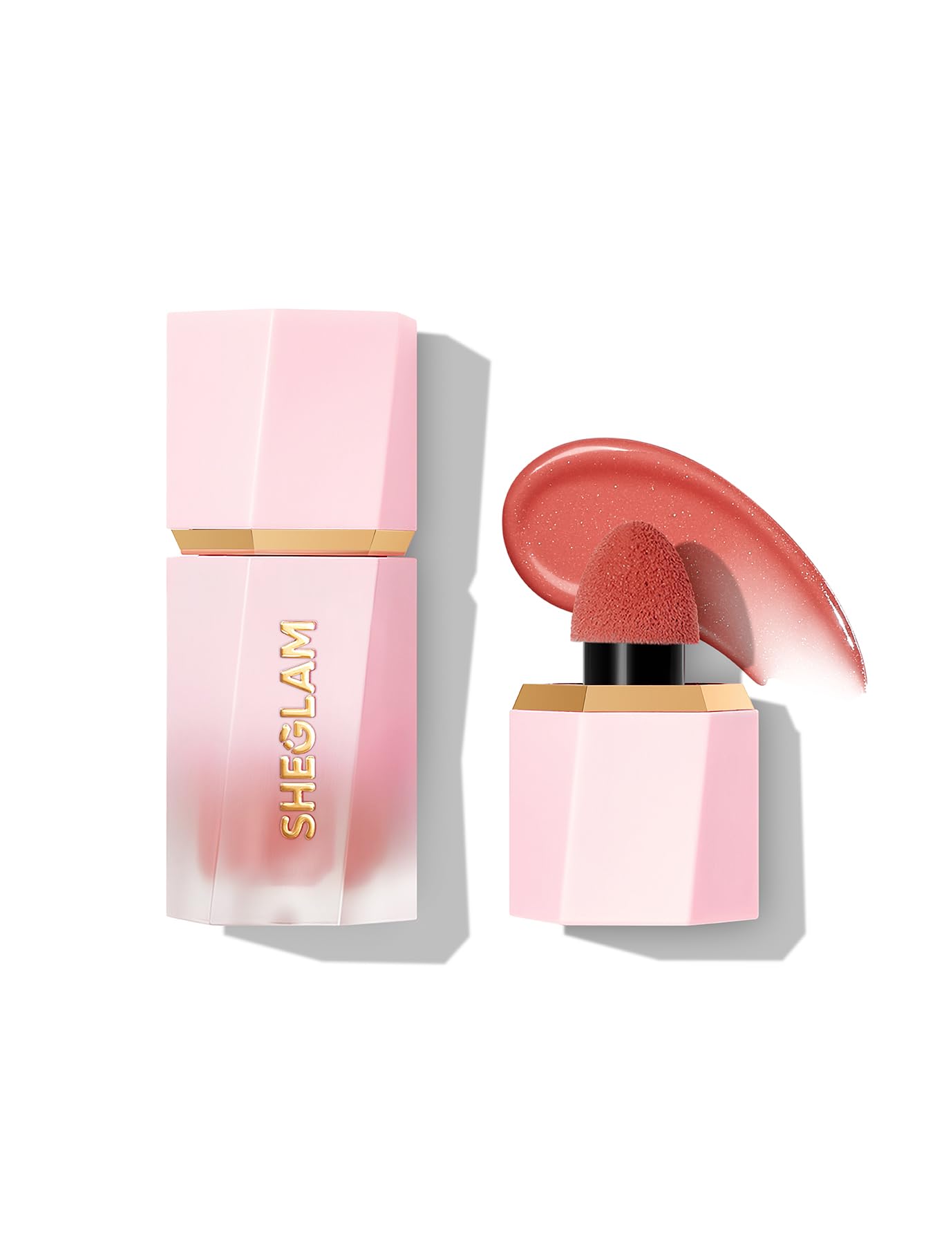 SHEGLAM Maquillaje con rubor líquido Color Bloom Dayglow para mejillas con acabado brillante - Devoted