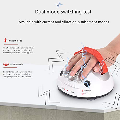 YUDONG - Detector de mentiras micro eléctrico de choque de actualización, juego de detector de mentiras, prueba de polígrafo, juego de detector de mentirosos interesante para fiestas y consolas de
