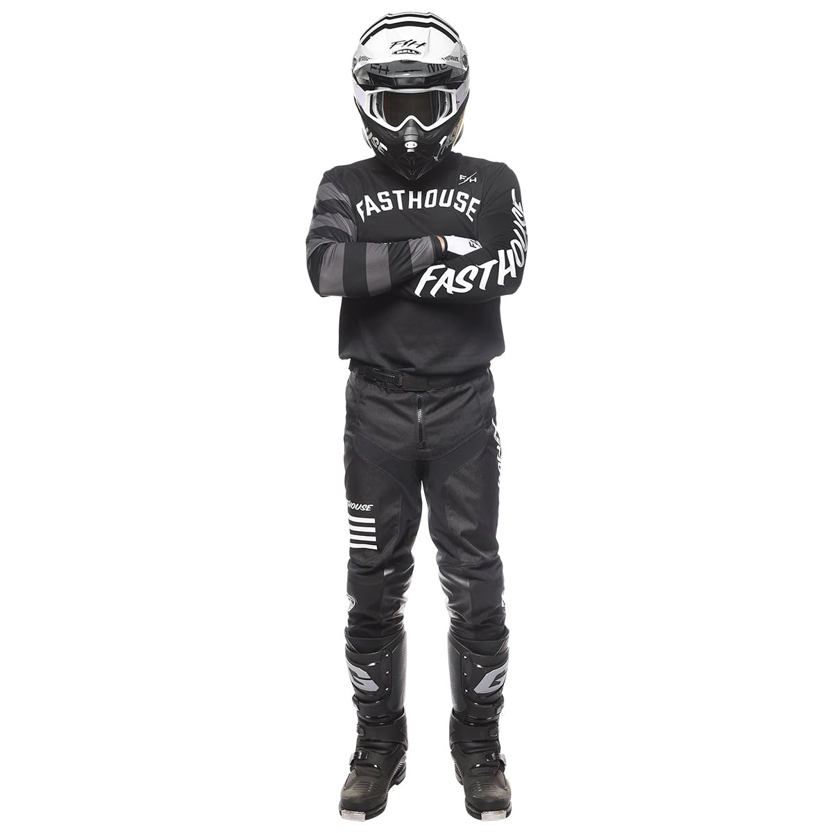 FASTHOUSE Pantalón Carbon Eternal (Negro, 40)