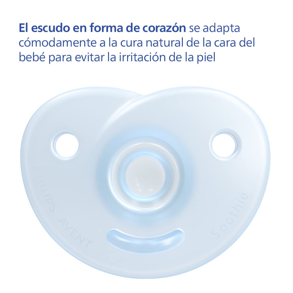 Chupón Philips Avent Azul Soothie para Niño 0-6 Meses