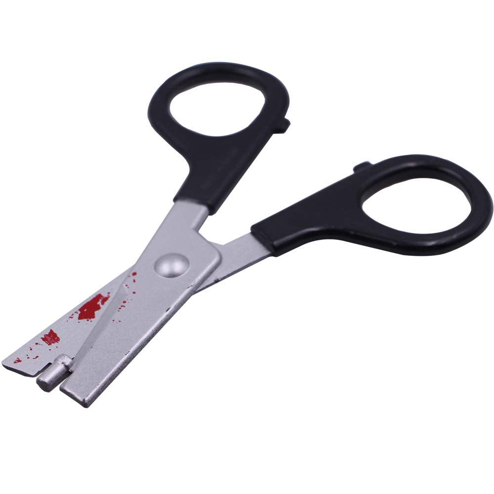 Accesorios de Disfraz Rotumaty Negro Rojo Aterrador para Halloween