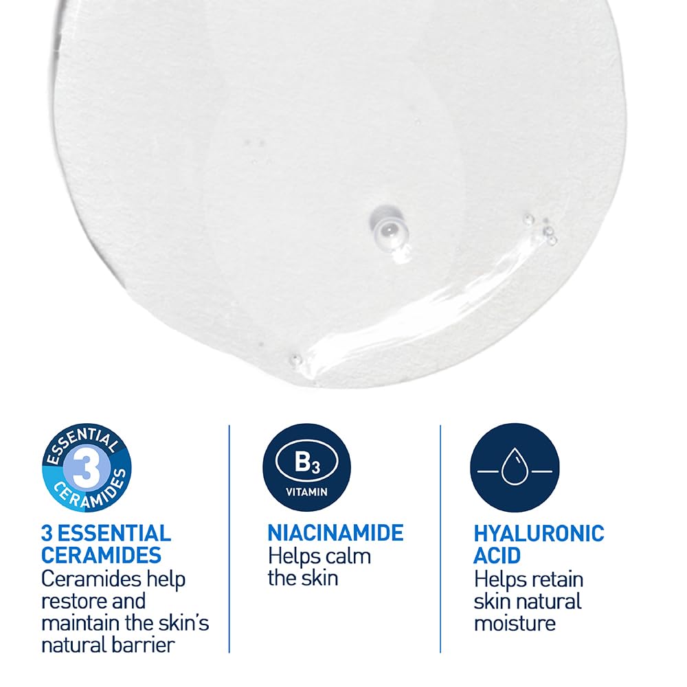 CeraVe Gel Limpiador Espumoso Diario para Piel Mixta, Grasa o con Acné 473ml