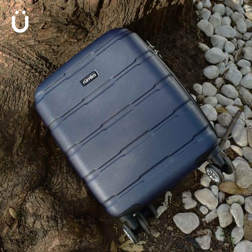 Maleta de Viaje RUMBO Azul Resistente con Asa Telescópica y Candado de Seguridad