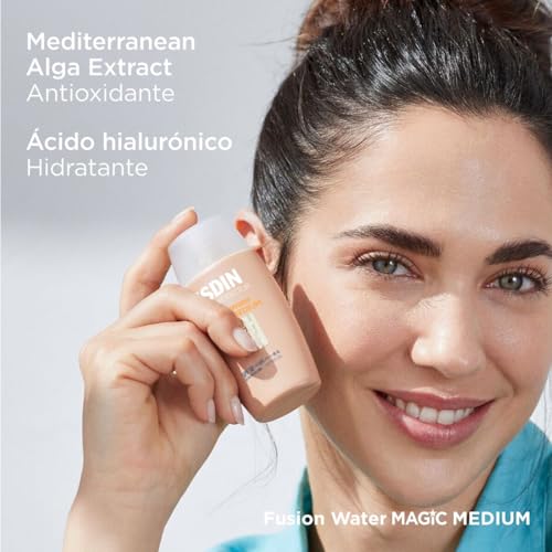 ISDIN Fotoprotector Fusion Water Magic Medium COLOR SPF 50 | Piel Radiante y Protegida
