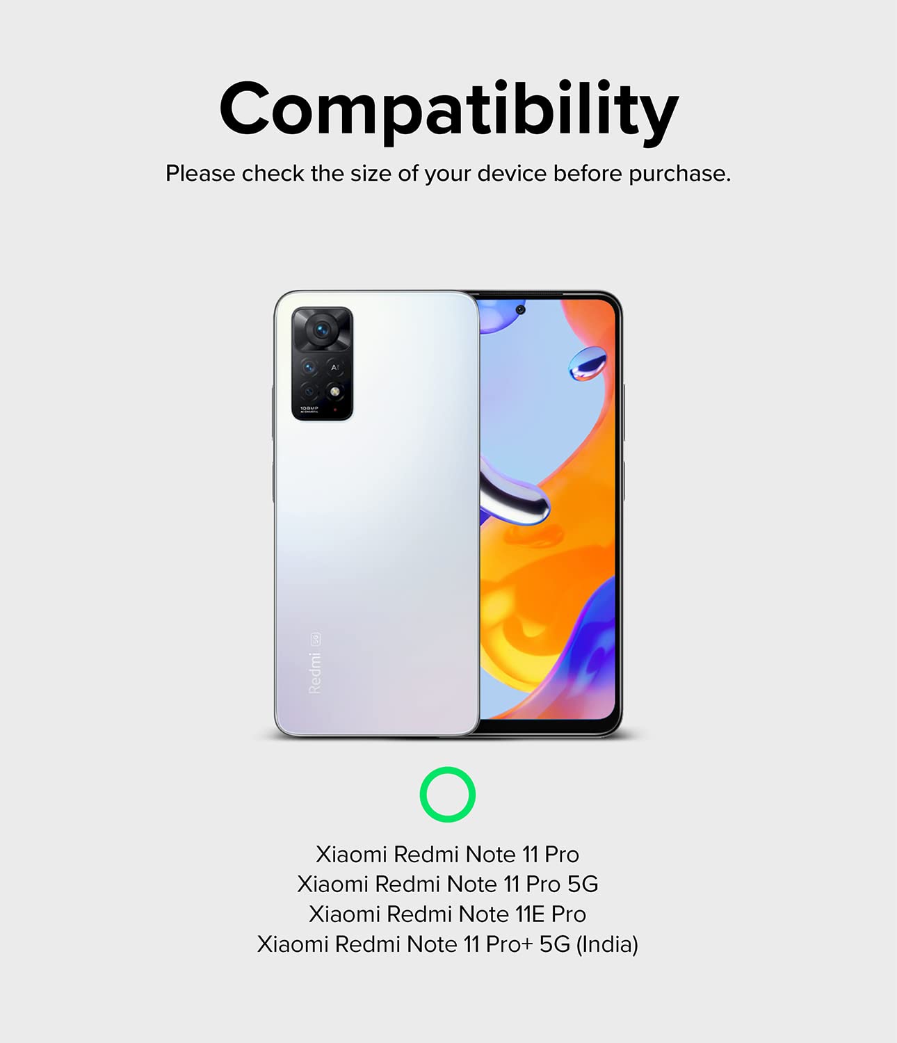 Funda Ringke Fusion Xiaomi Redmi Note 11 Pro Clear Trasera Dura Hybrid con Parachoques de TPU Flexible
