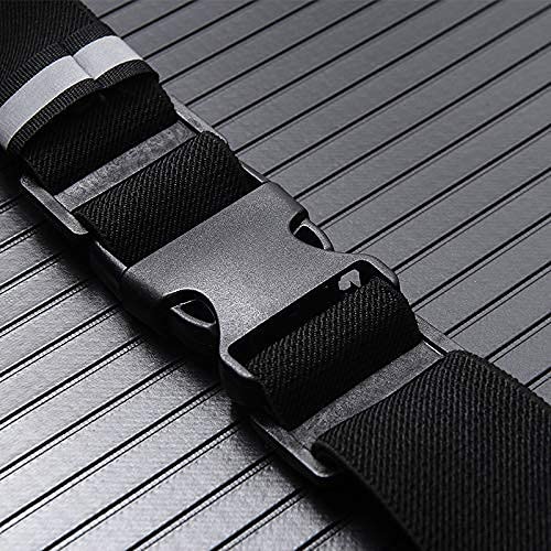 LonEasy Cinturón Reflectante para Correr, Bolso Impermeable de Cintura para Hombres y Mujeres con Conector para Auriculares - Ideal para Caminar, Ciclismo, Maratón
