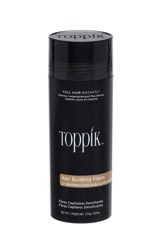 Toppik Fibras para dar volumen al cabello, castaño claro, 27.49 g (0.97 oz)