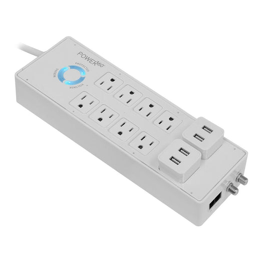 Acondicionador de Energía Panamax P360-8 con 8 Tomas y 4 Puertos USB