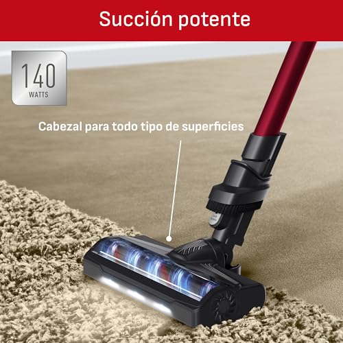 T-Fal Aspiradora Inalámbrica 6 en 1, X-Pert 7.60, Aspiradora de Mano, 140W de Potencia, hasta 45 min de autonomía + Guante de Microfibra Multiusos de Regalo, TY6A73I0CO