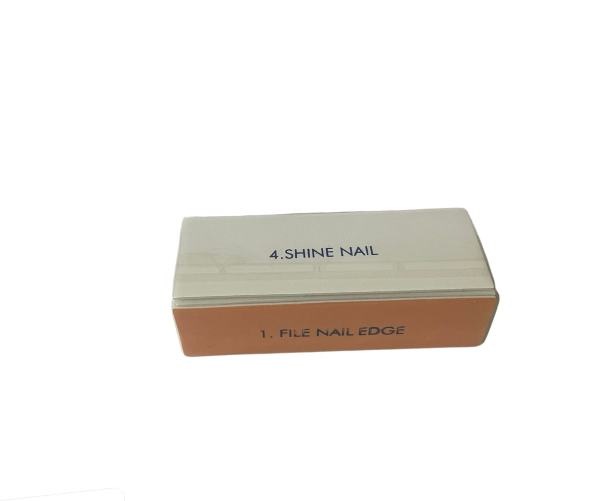 Morary- Bloque pulidor de uñas de 4 vías Bloque pulidor de brillo de uñas para uñas naturales y acrílicas Bloque pulidor más suave
