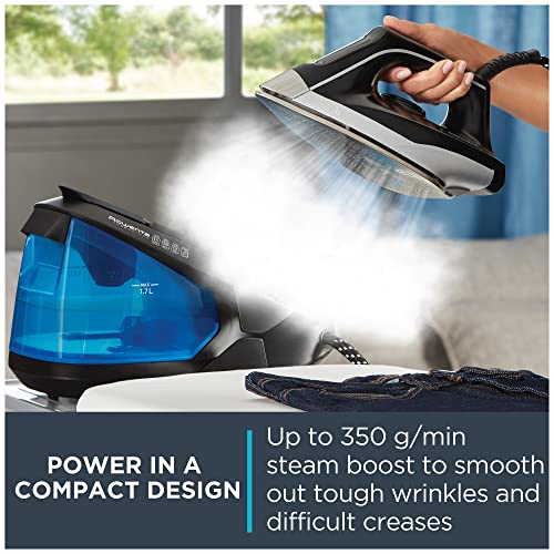 Central de Vapor Rowenta Compact Steam Pro 1.7 L con Plancha y Contenedor de Agua Extraíble