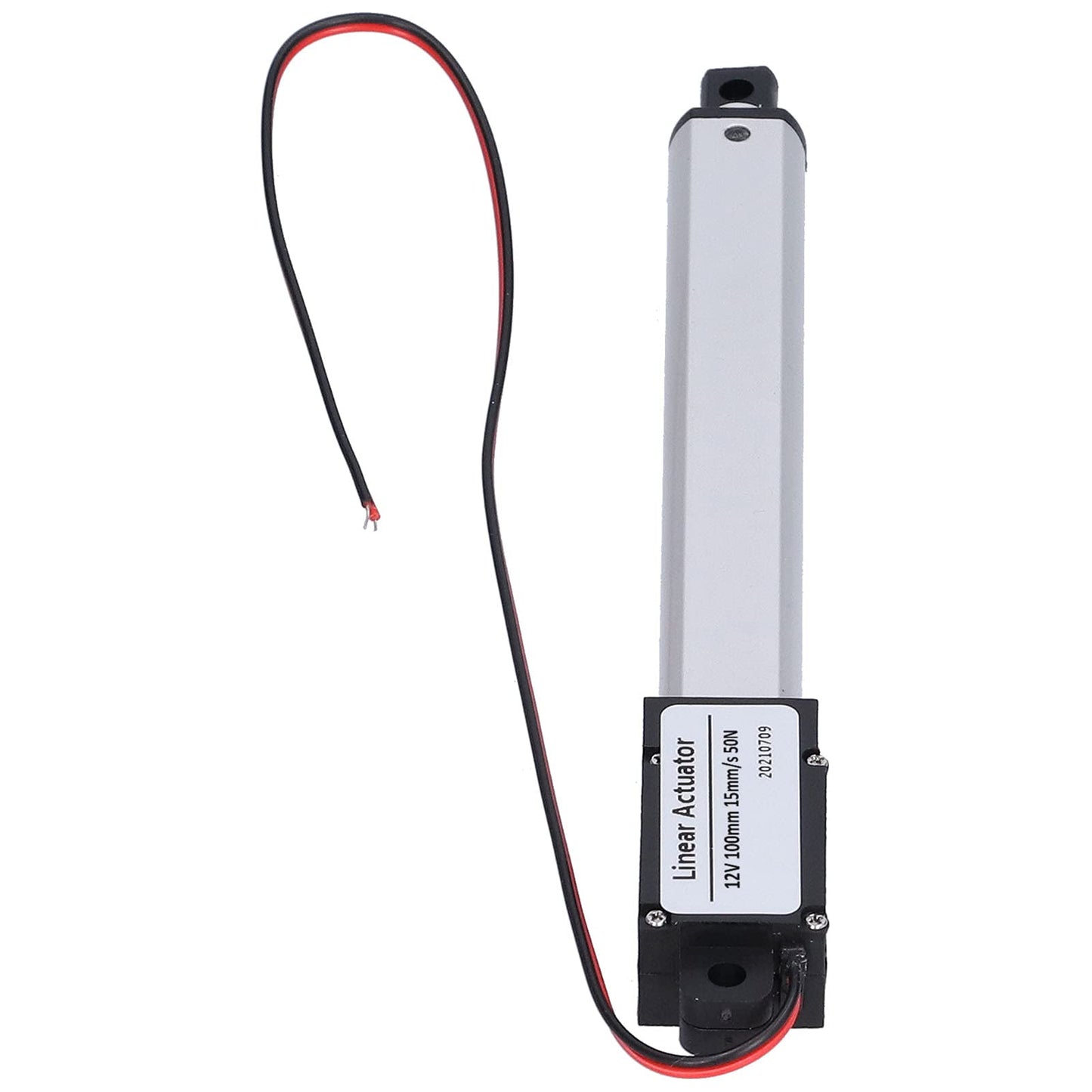 Actuador Lineal Eléctrico de Alta Velocidad, Carrera 100 Mm, 12 V CC, Negro, para Maquinaria Industrial y Agrícola
