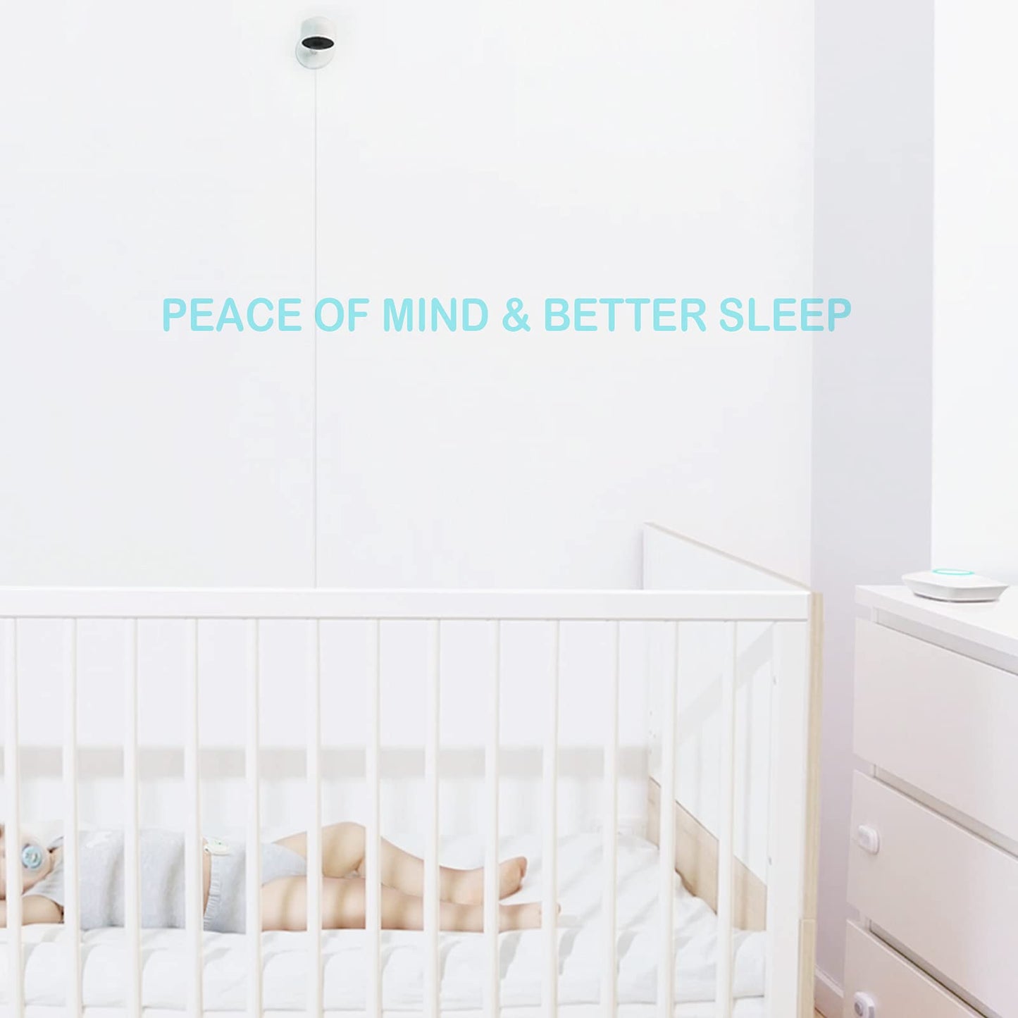 Monitor de Movimiento Sense-U rosa con Sensores de Respiración para Bebé