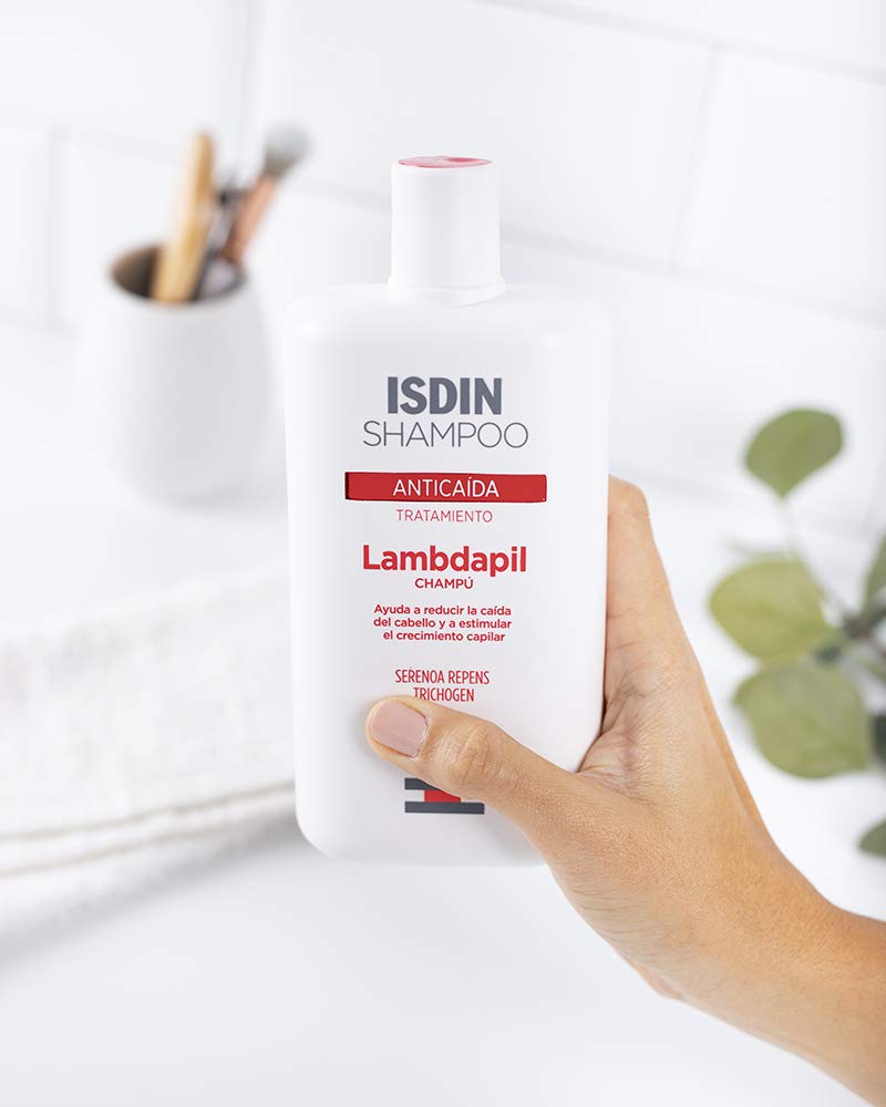 ISDIN Lambdapil, Champú Anticaída, Ayuda a Reducir la Caída del Cabello y Estimula el Crecimiento Capilar, 200ml + Ureadin Podos Gel Oil, Repara e hidrata los pies secos y agrietados, 75ml