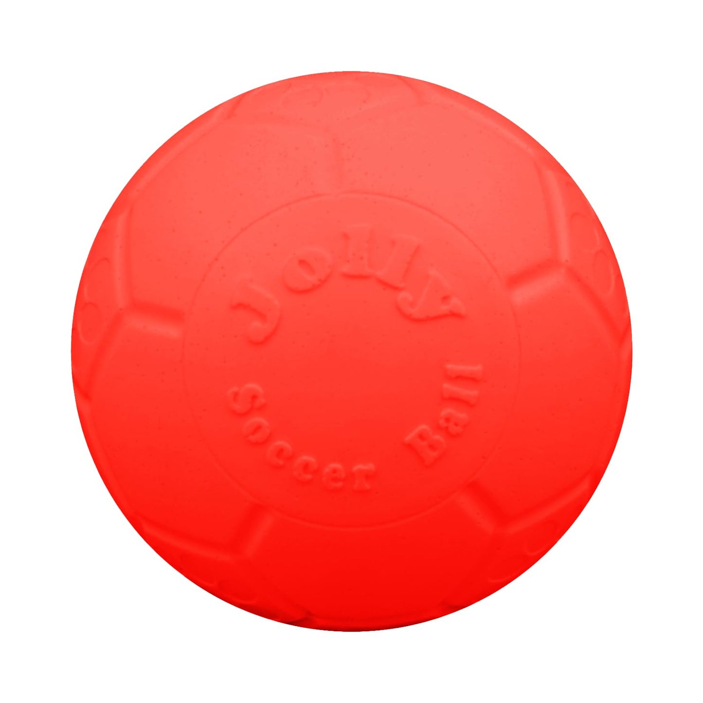 Jolly Pets Pelota de fútbol Grande Flotante para Perro, Juguete de 8 Pulgadas de diámetro, Naranja