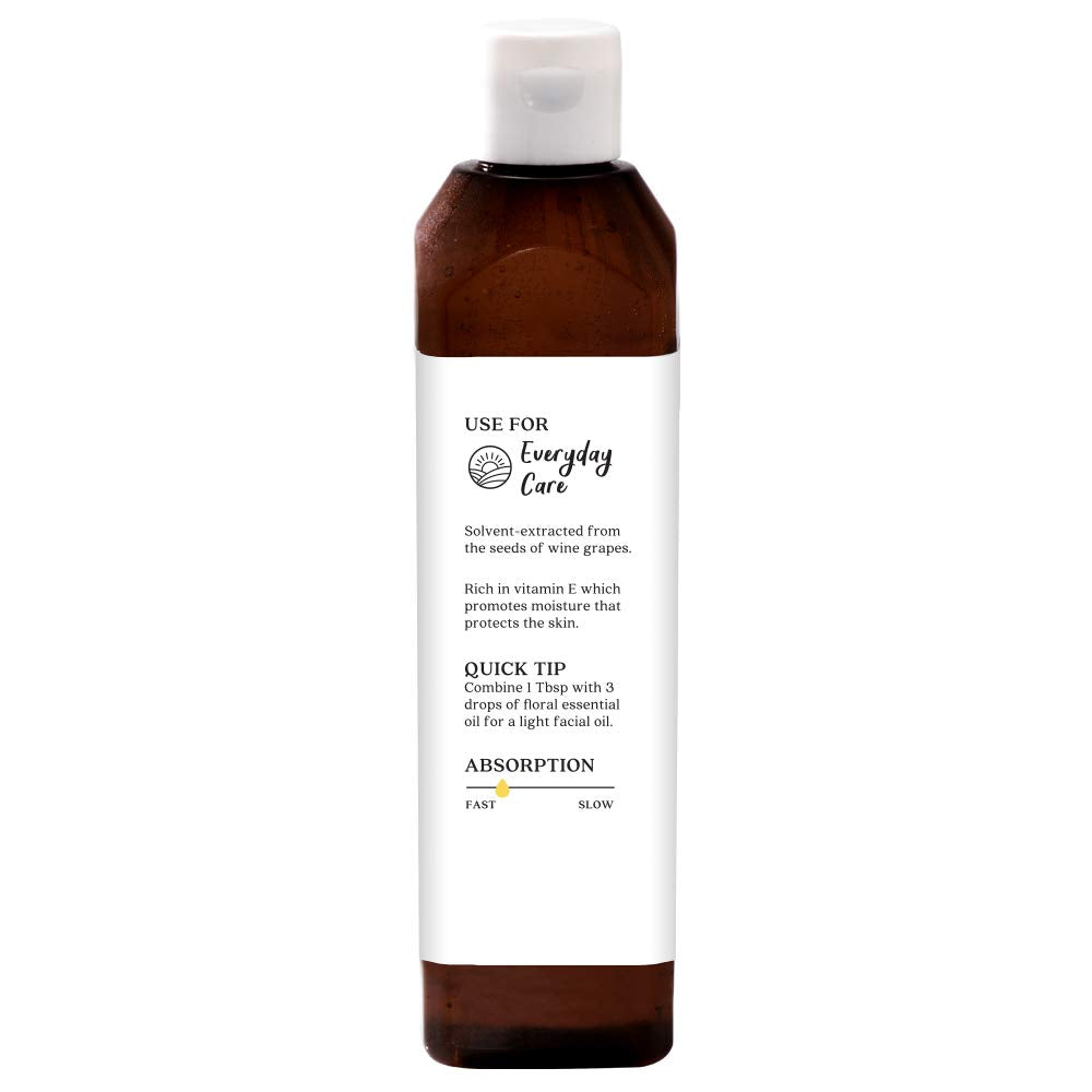 Aura Cacia Natural Skin Care Oil, Harmonizing Grapeseed with Vitamin E, 16 Fluid Ounce