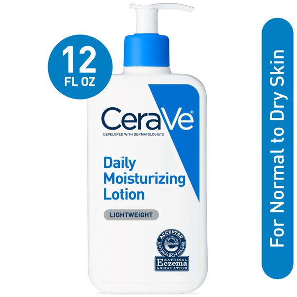 CeraVe - Loción hidratante diaria, 12 oz (paquete de 2)