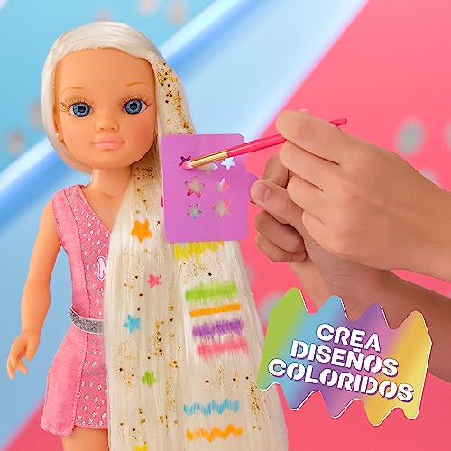 Muñeca Nancy pelo súper largo Famosa pupurina y mechas