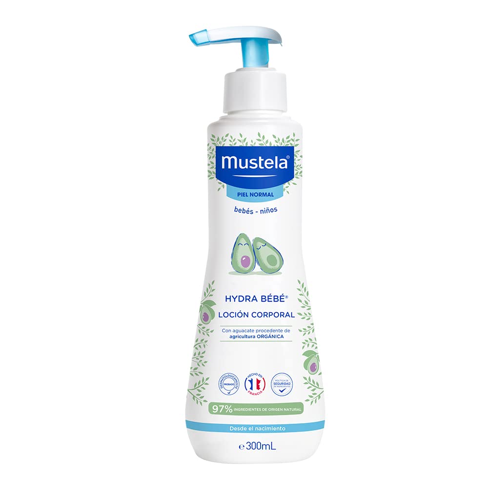 Mustela Jabón Natural Piel Normal, Facial Y Corporal En Barra, 100G + Hydrabebé, Crema Corporal Hidratante para Bebé o Niño con Piel Normal, 300mL