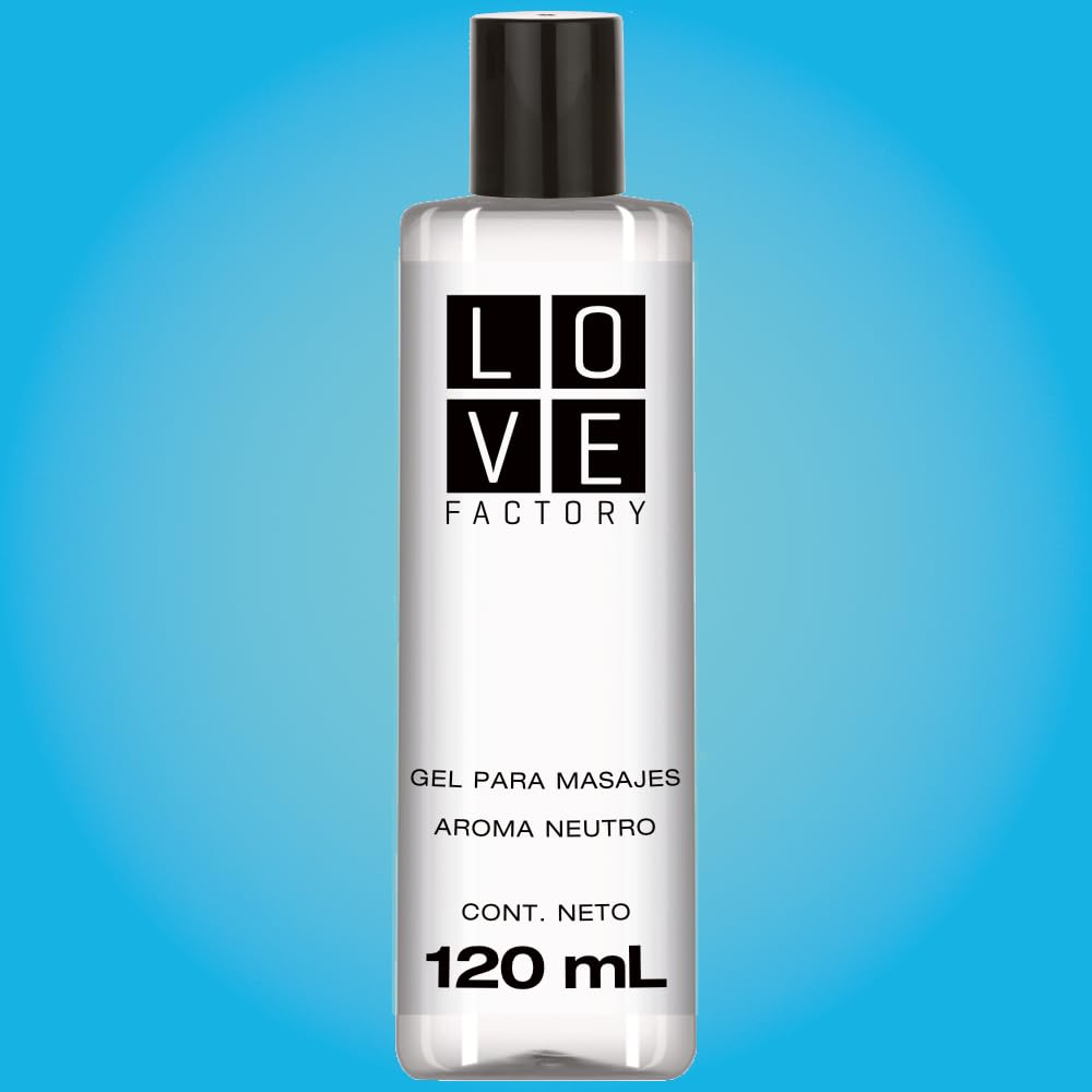 Gel para Masajes Intimos Lubricante Base Agua Libre de Parabeno Love Factory 120 mL (Neutro)