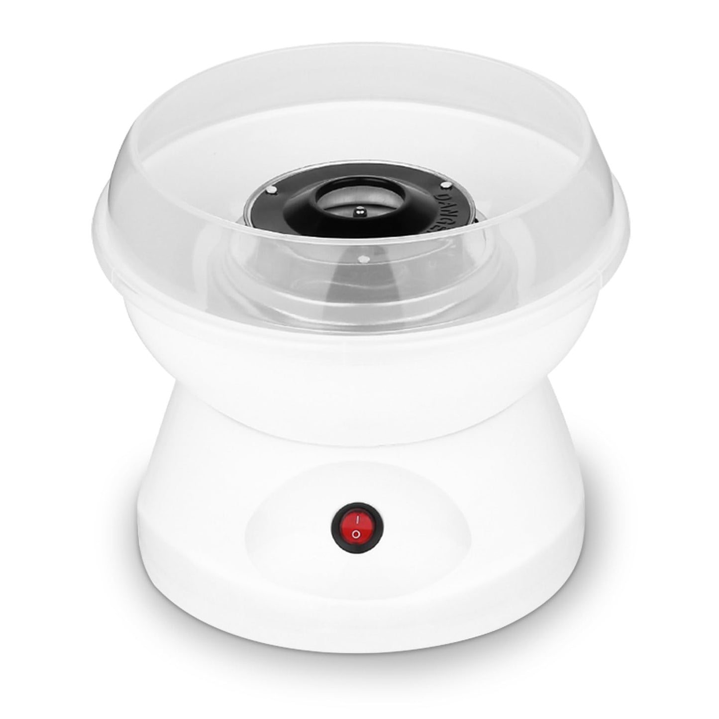 Feiniao Máquina de Algodón de Azúcar Portátil 110V Máquina de Algodón de Azúcar de Escritorio Máquinas para Hacer Algodones de Azúcar de 450W con Tazón de Cuchara de Azúcar Palitos de Caramelo, Blanco