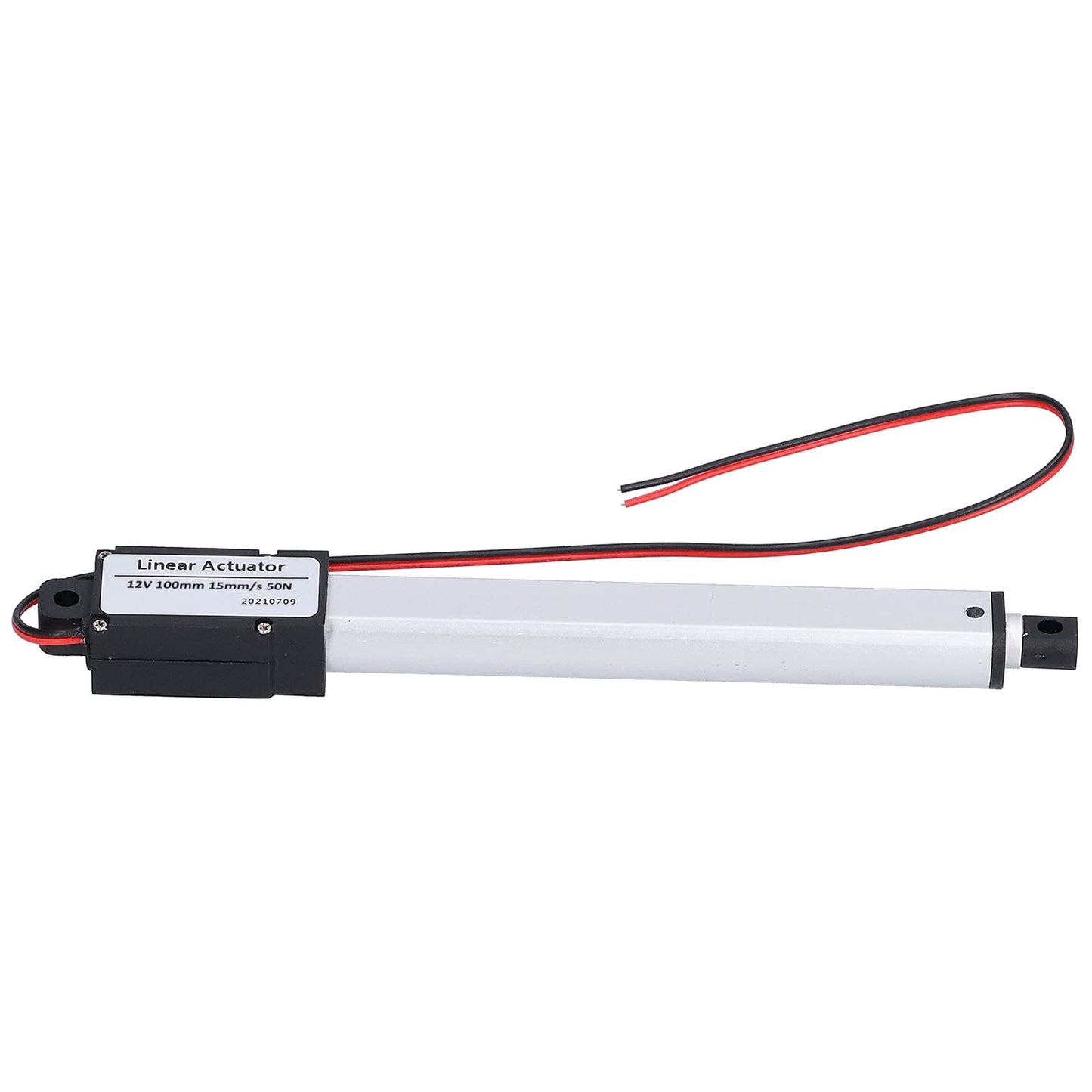 Actuador Lineal Eléctrico de Alta Velocidad, Carrera 100 Mm, 12 V CC, Negro, para Maquinaria Industrial y Agrícola