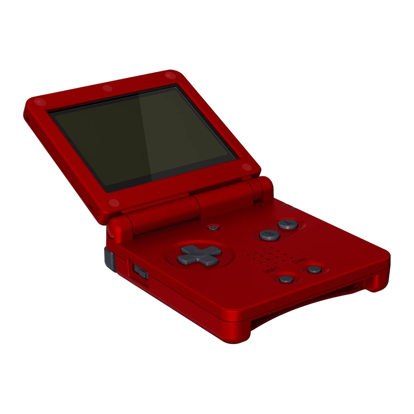 eXtremeRate IPS Ready Upgraded Carcasa para Gameboy Advance SP Funda Protector Placa Cubierta con Botones para GBA SP-Compatible con IPS & LCD Estándar-NO Incluye Consola&Pantalla(Escarlata Rojo)