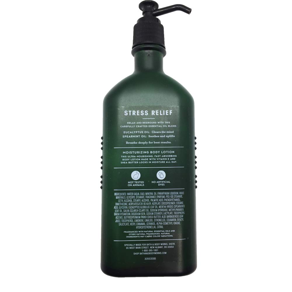 Bath & Body Works Aromatherapy Lotion Eucalyptus Spearmint