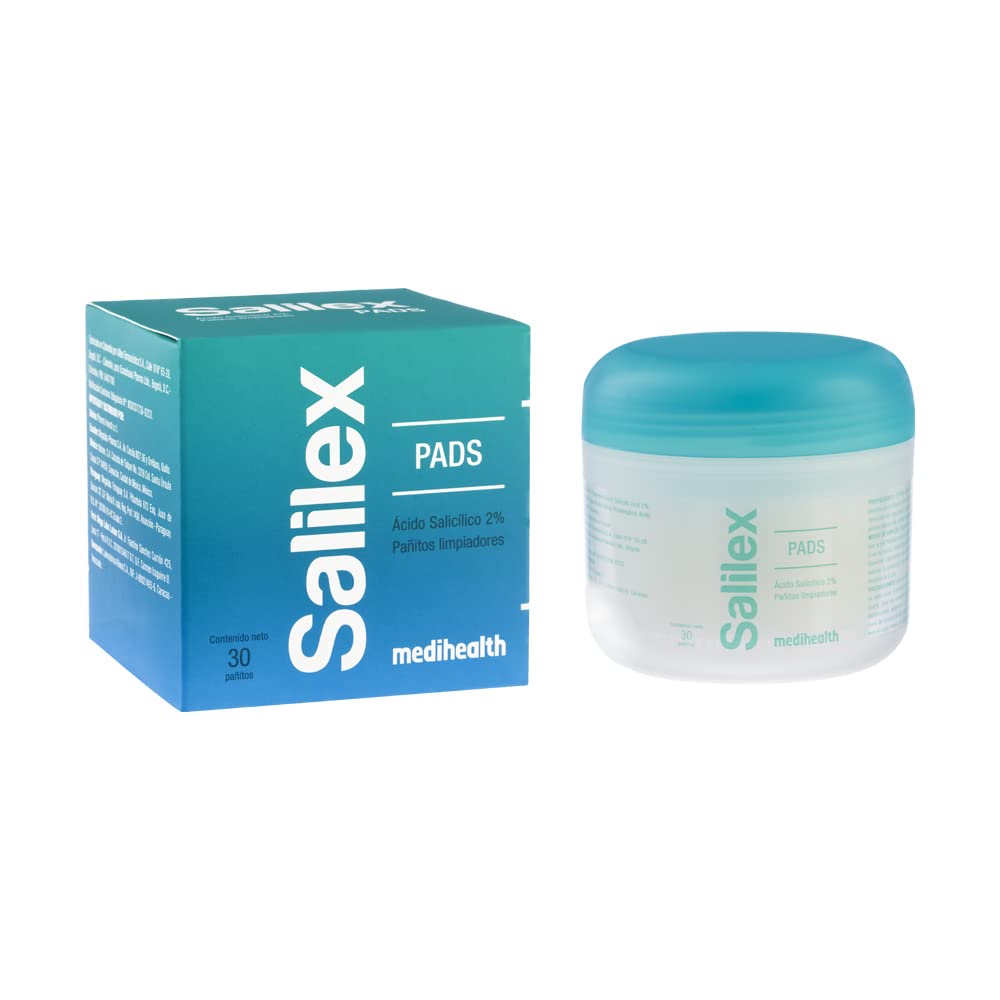 Salilex Pads | Almohadillas dermo-limpiador | libres de jabon | para Piel Grasa | 30 almohadillas
