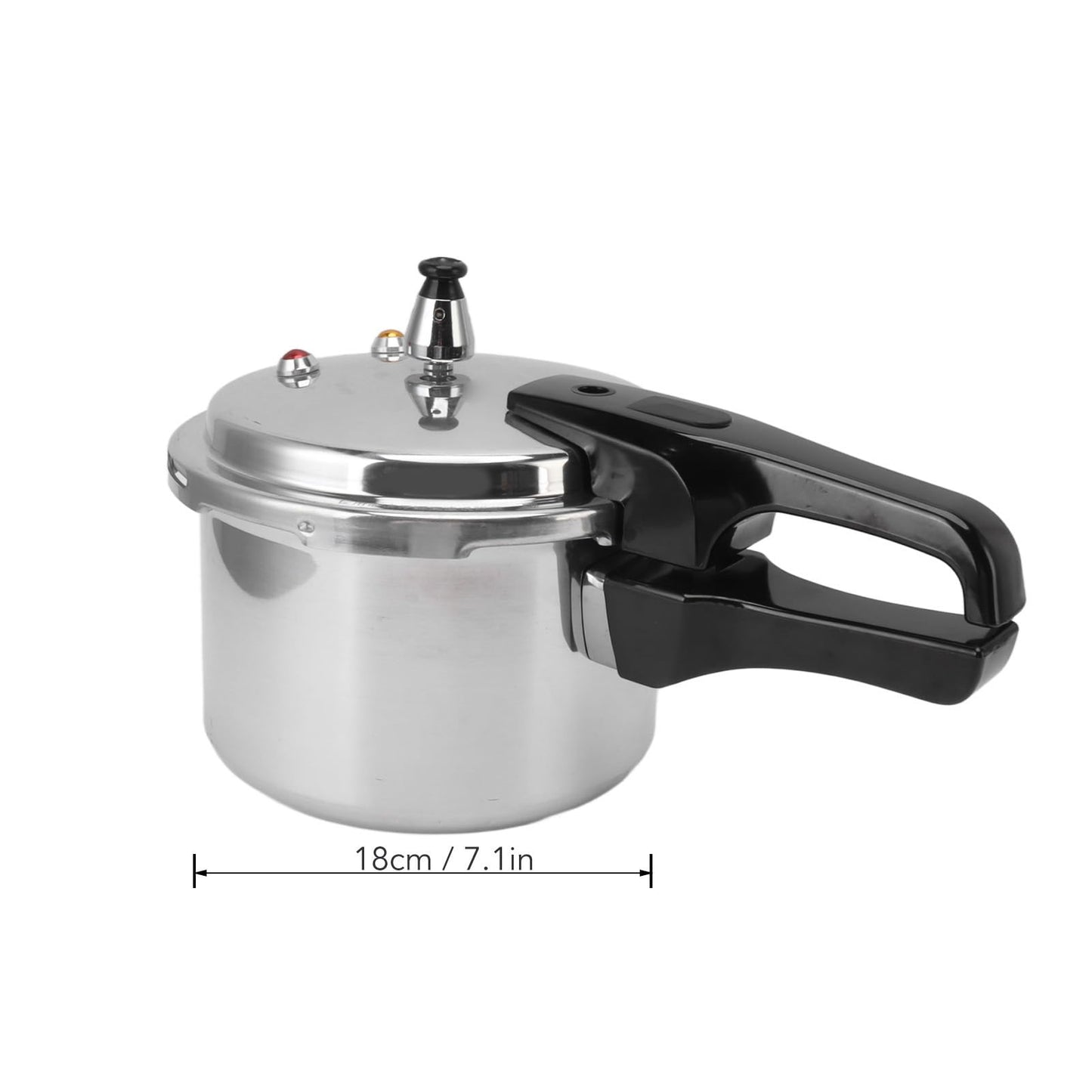 GLOGLOW Olla a Presión de Acero Inoxidable para Estufa de Gas Estufas Cocina de Inducción Hogar 3L para 3 litros 18 Cm Mini Horno Cocina de Inducción Olla Presión para Olla a Presión