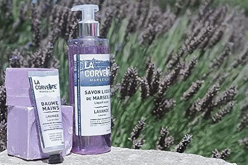 La Corvette | Jabón de Lavanda en Cubo, Hecho en Provence 100% de Aceites Vegetales Puros, Sin Parabenos, 200 g.