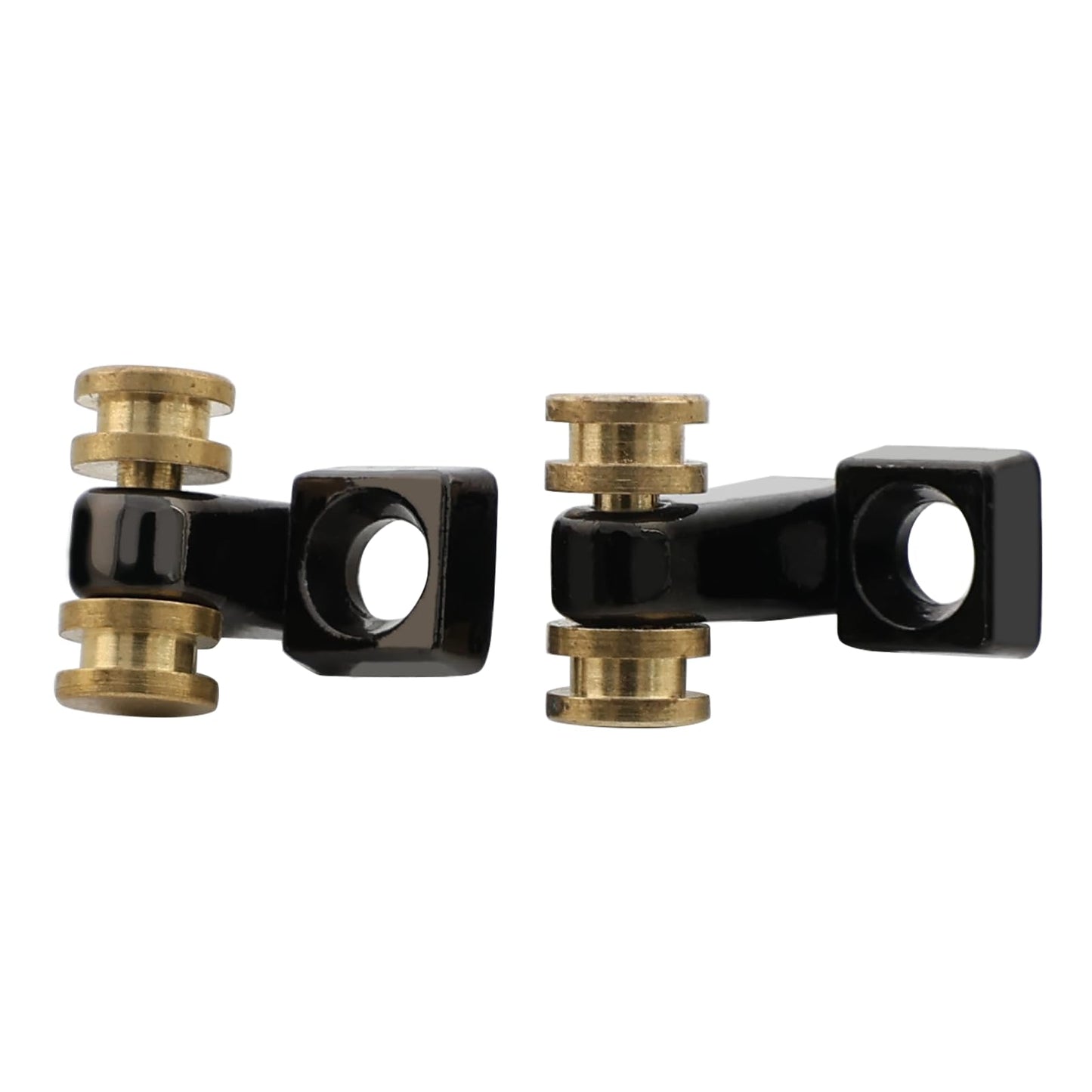 OVSAL Pack of 2 Brass Roller String Retainer for Electric Guitar String Tree String Guide Roller String Trees for Tele Telecaster Start Electric Guitar String Parts Replacement Black