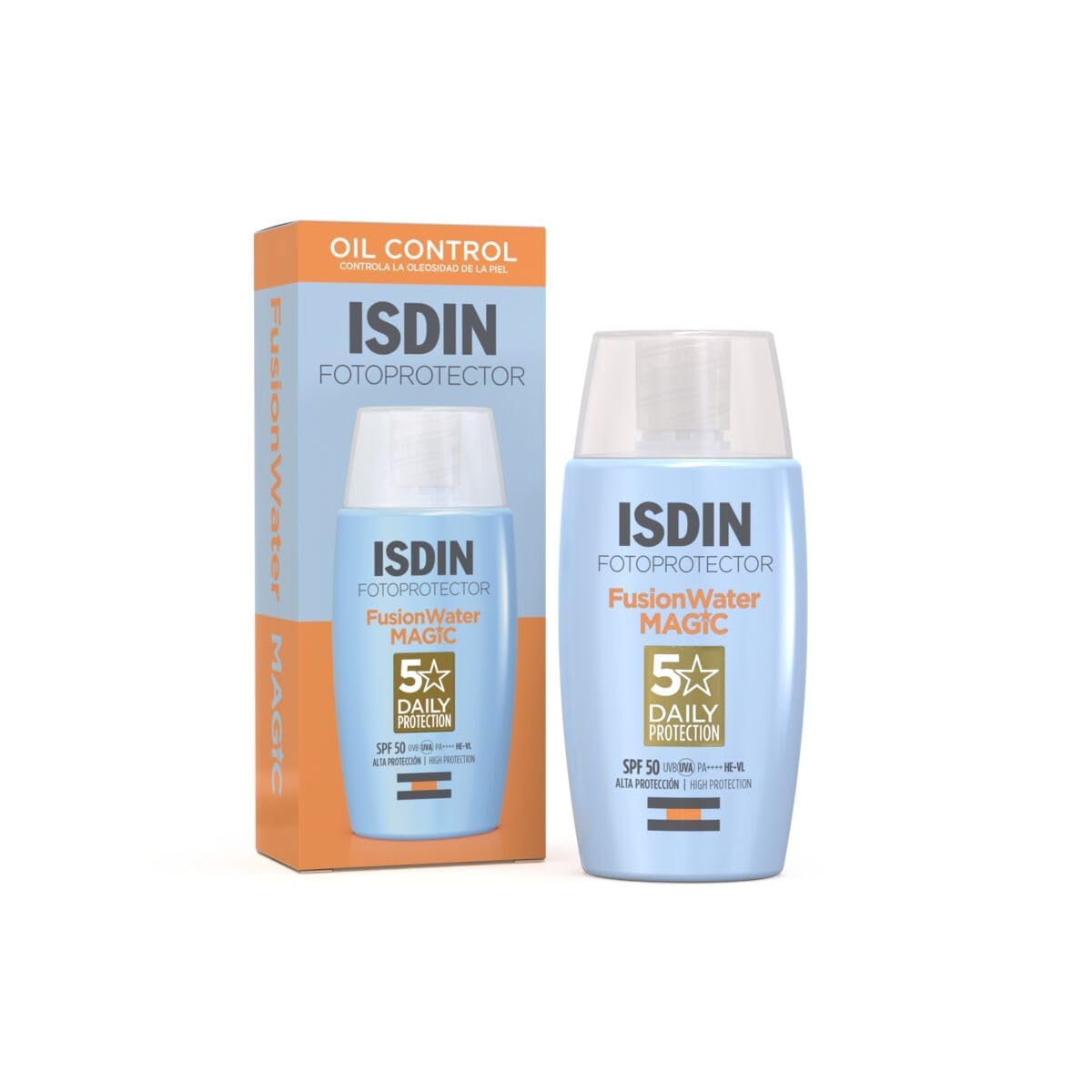 ISDIN Fotoprotector Fusion Water Magic SPF 50 | Control Grasa Diaria