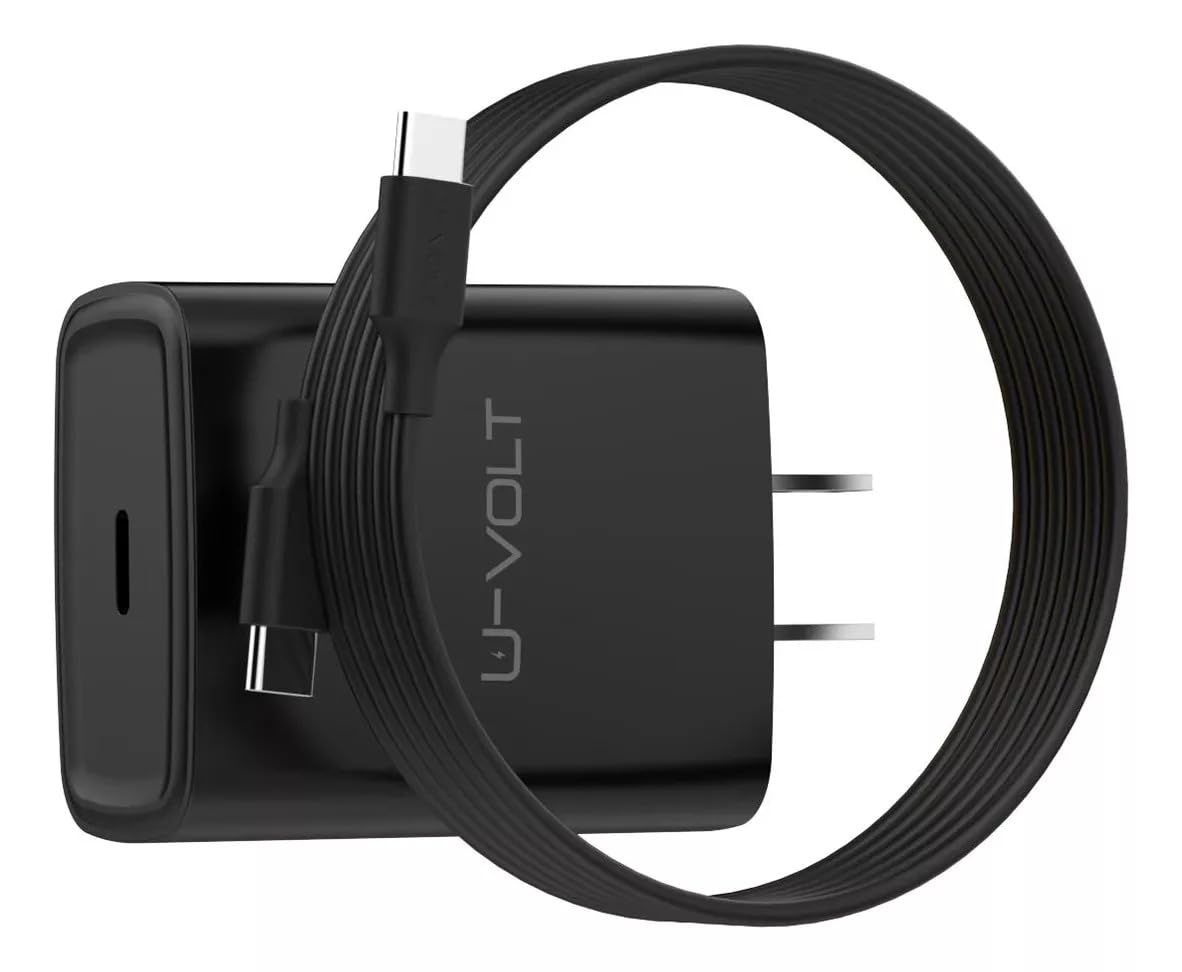Genérico Cargador para iPhone 15 y 16, U-Volt. Carga Ultra rapida de 35w USB-C con Cable de 1m. Compatible con iPhone iPad Pro y 10, Samsung, xiaomi, Huawei Mod 2025.