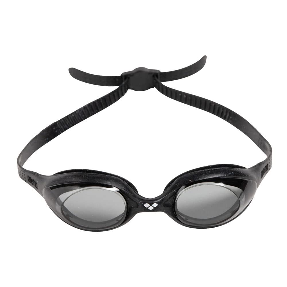 ARENA - anteojos de natación unisex para adultos, para principiantes, hombres y mujeres, antivaho, sin fugas, para fitness, natación, lentes sin espejo, humo/negro