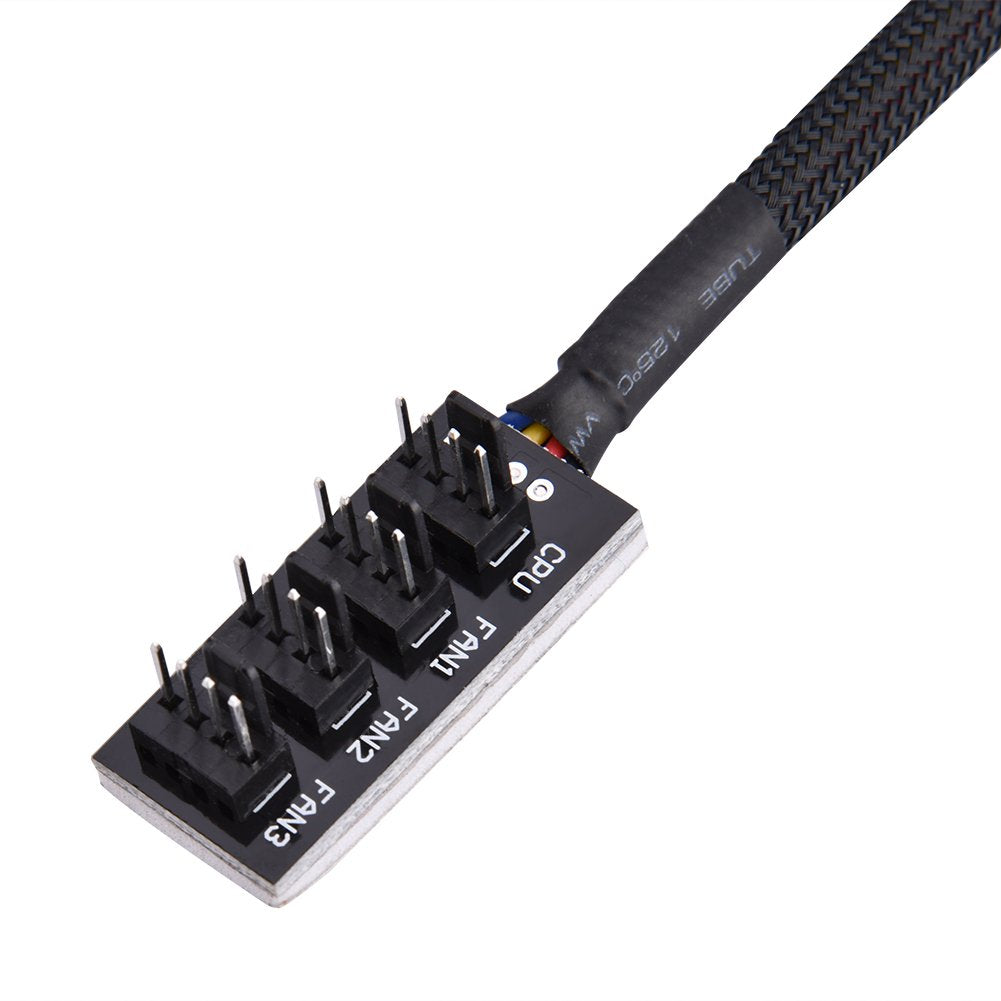 Concentrador PWM de 4 Pines, Adaptador de Cable Multidivisor de Potencia para Ventilador de Caja y CPU