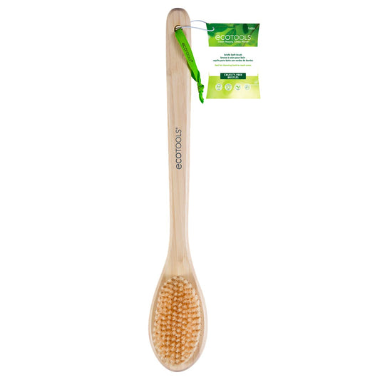ECOTOOLS, Cepillo para Baño, Bristle Bath Brush, Cerdas Sintéticas Suaves, Mango Ergonómico, Exfoliación Delicada