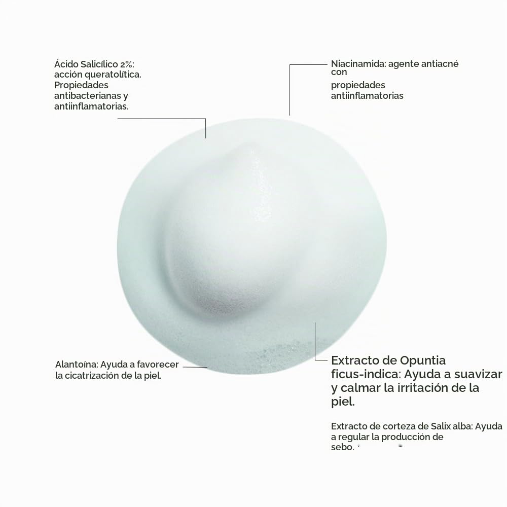 Reve Dermatologique | Oxideric Foamer Forte - Espuma Facial Dermolimpiadora Anti imperfecciones - Limpieza profunda – 200 ml