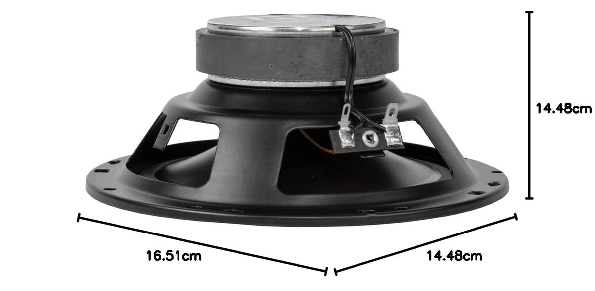 Altavoces Coaxiales NVX ESP65 de 6.5 Pulgadas Negro con Tweeters de Cúpula PEI